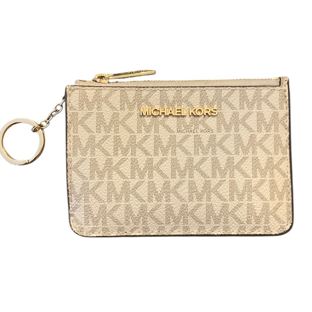 MICHAEL KORS Woman’s Wallet Jet Set Travel Small Coin Pouch ID Window NWOT
